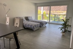Wohnzimmer-als-Schlafzimmer-mit-Balkon